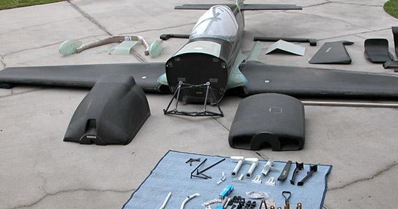 MX Aircraft Kit in parts